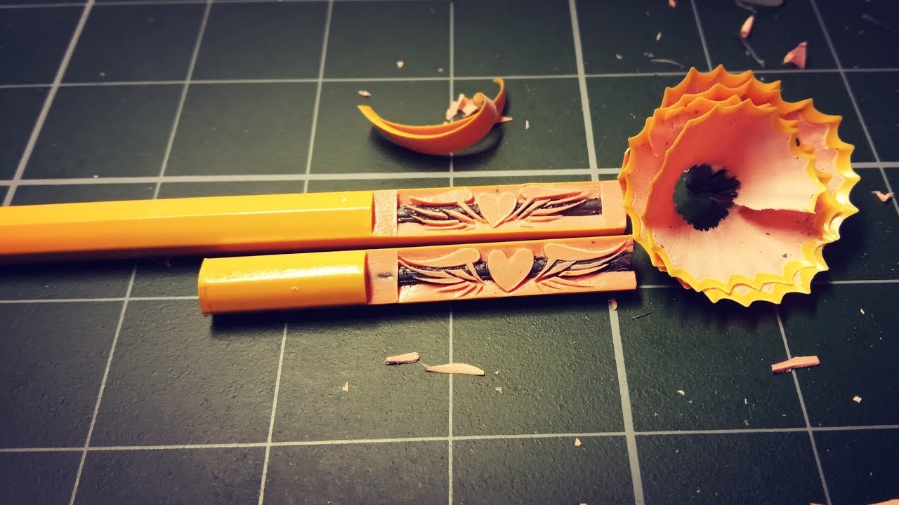 Tiết lộ phương pháp khắc bút chì hình trái tim ít người biết