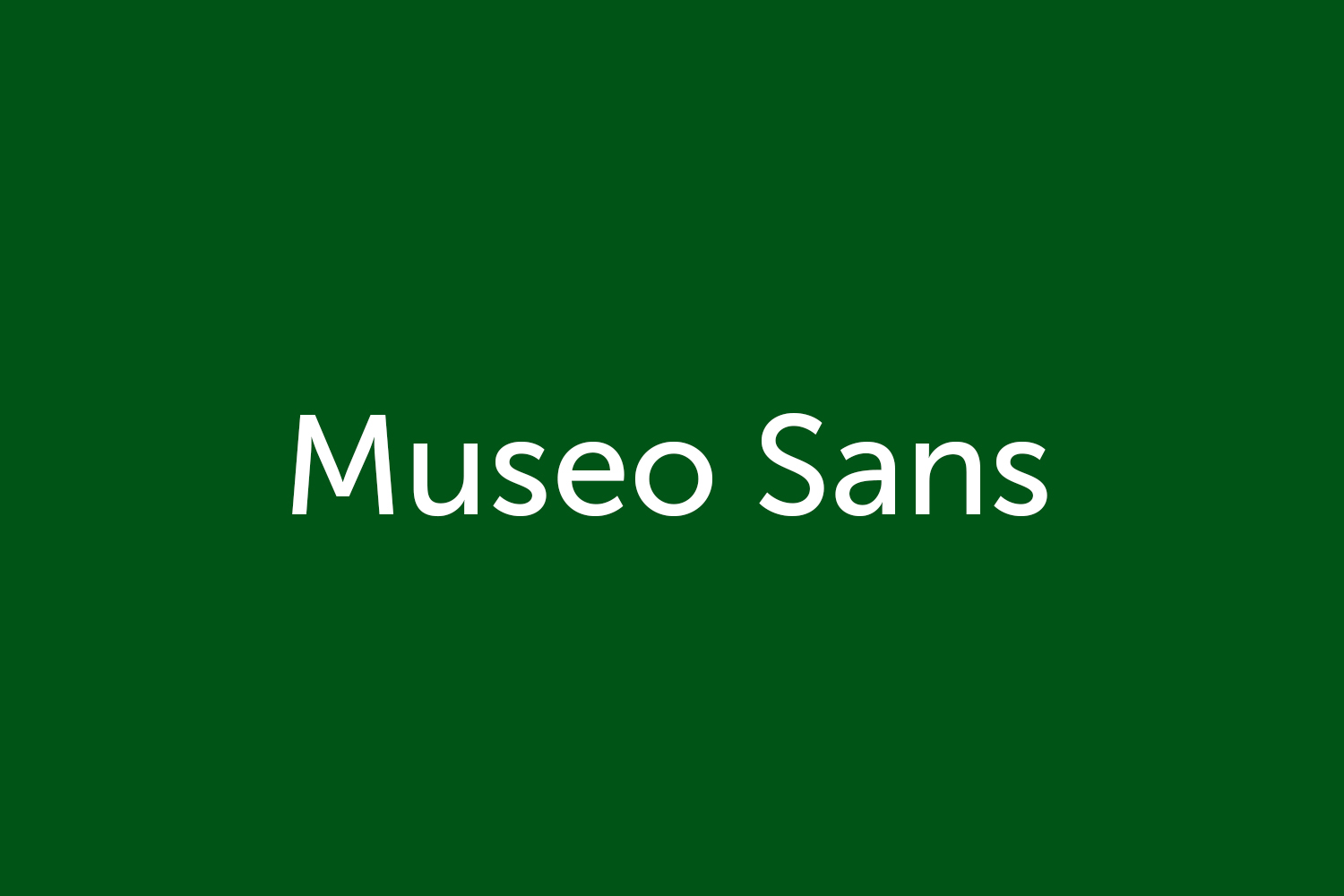 Mẫu Font SVN - Museo Sans